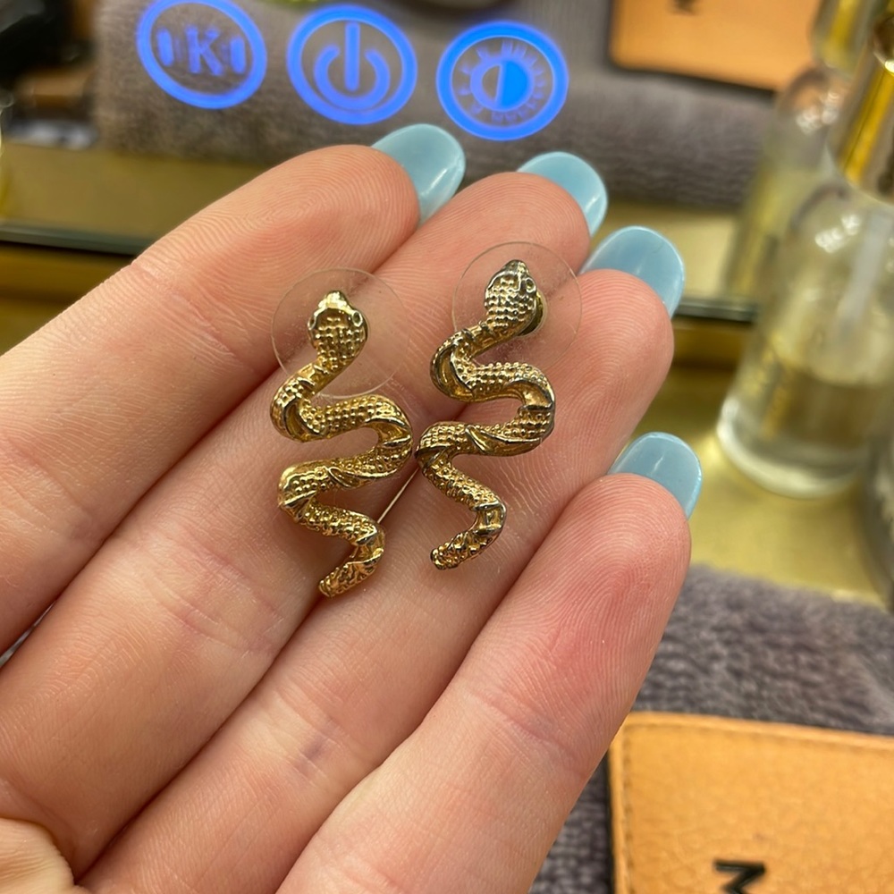 Snake earrings